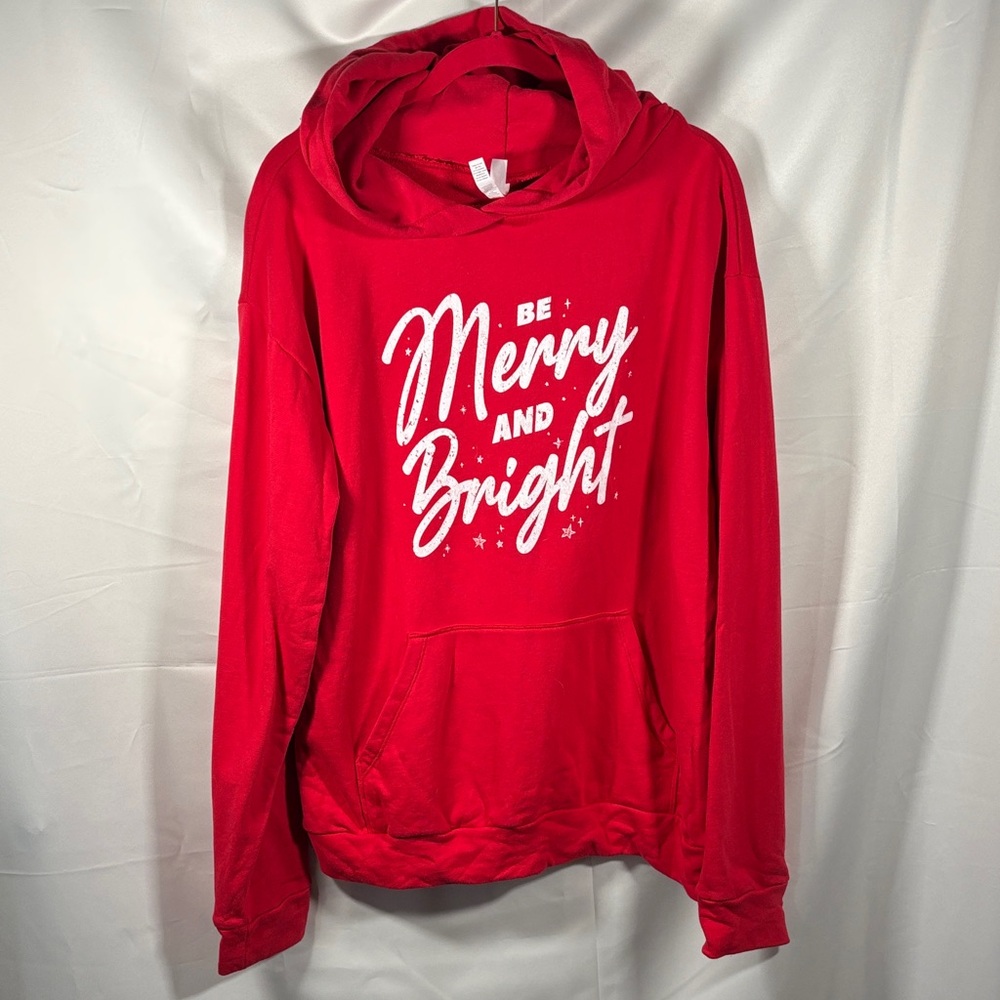 Red 'Be Merry and Bright' Hoodie